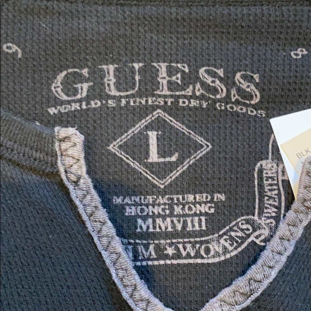 Guess Jeans men’s T-shirt SZ L long sleeve NWT - Picture 2 of 7